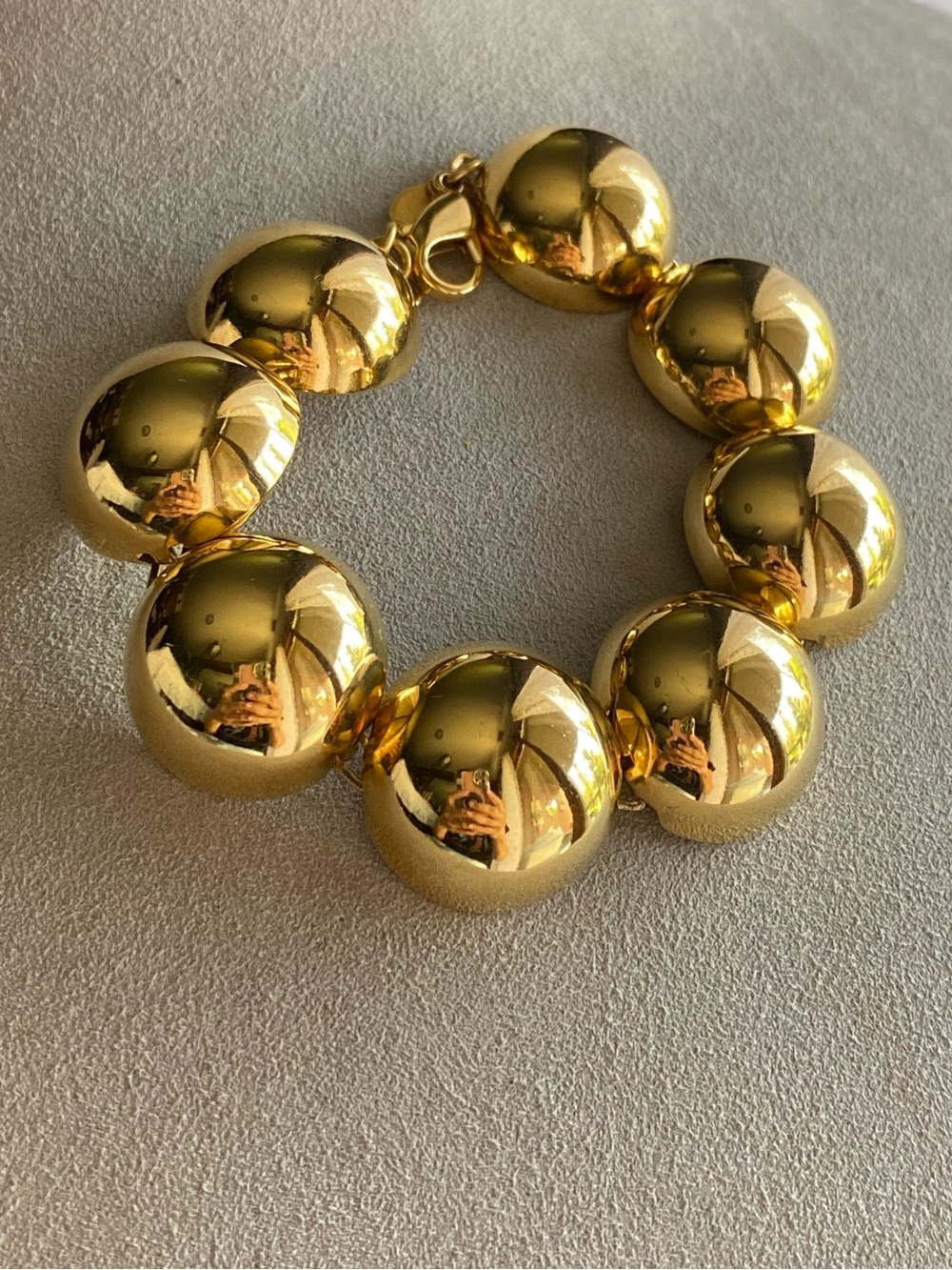Monet Gold Ball Bead Bracelet